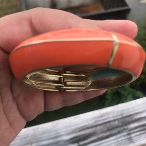 Vintage Orange Enamel Bracelet